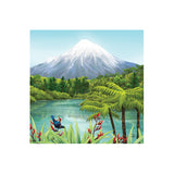 Mt Taranaki 3D Ceramic Tile Wall Hanging