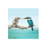 Mirrored Kingfisher 3D Ceramic Tile Wall Hanging