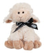 Sitting Sheep With Black Fern Ribbon - 19cm - Special
