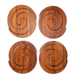 Rimu Wood Coasters - Set Of 4