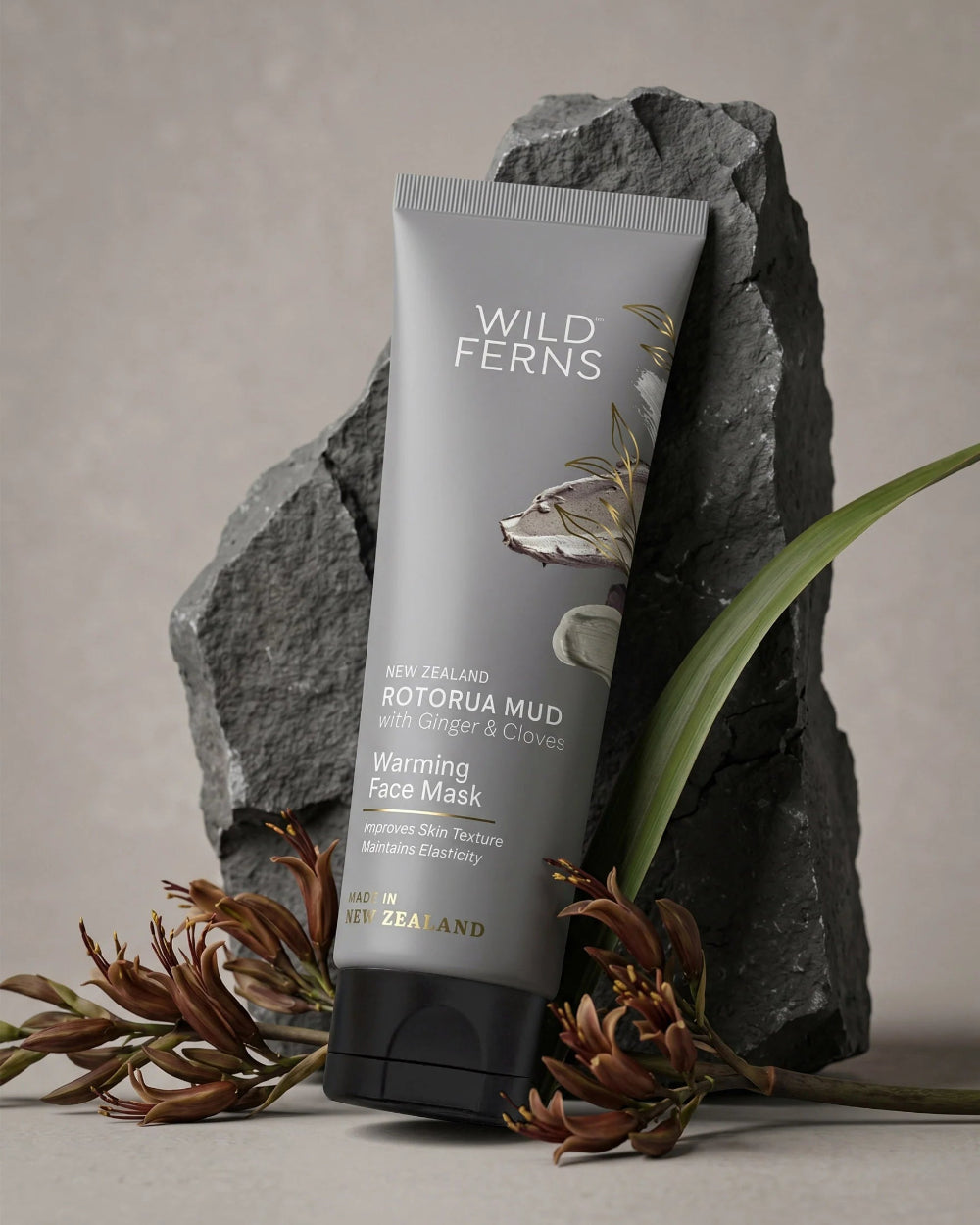 Rotorua Mud Warming Face Mask Wild Ferns 100ml