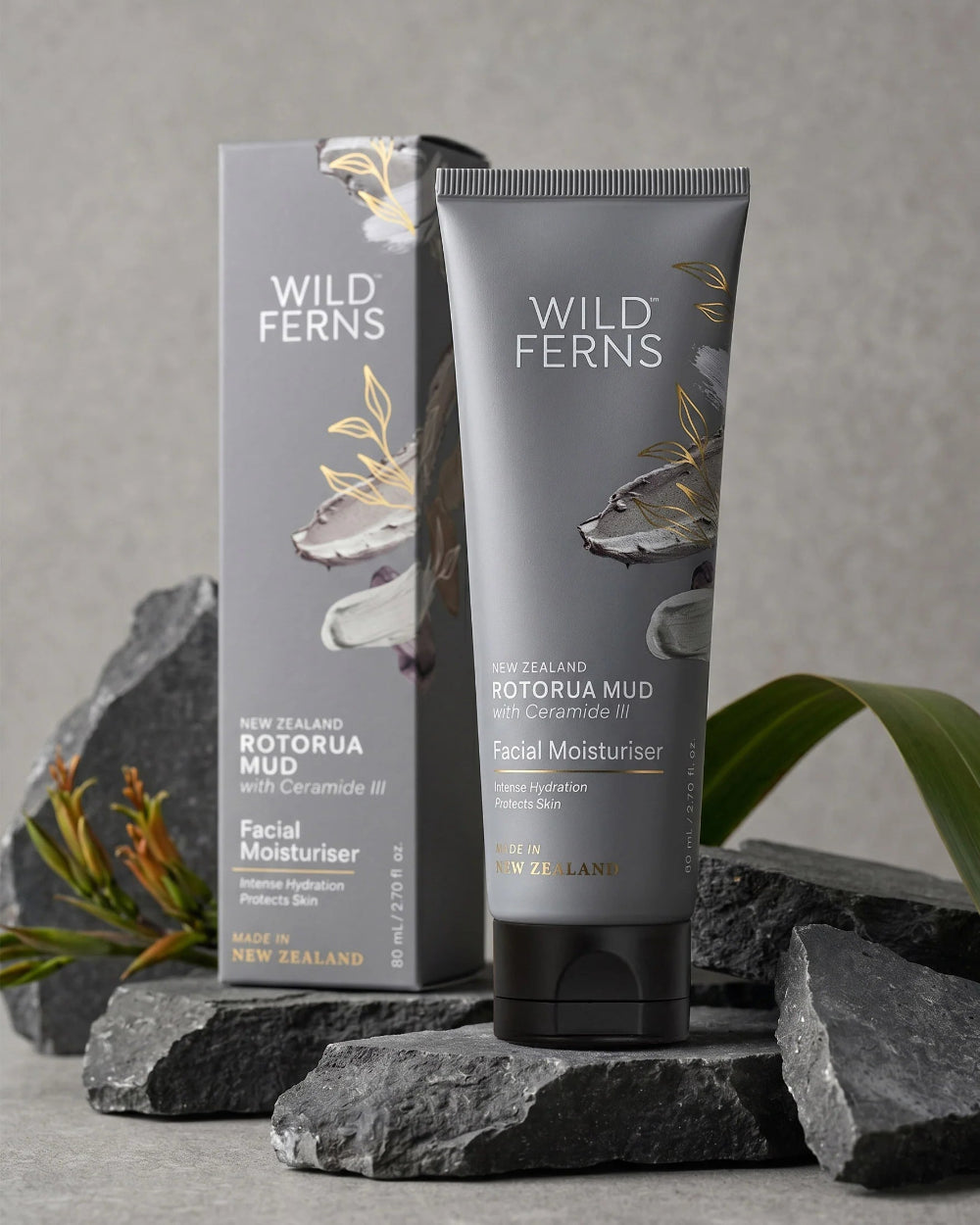 Rotorua Mud Facial Moisturiser Wild Ferns 80ml Secondary image