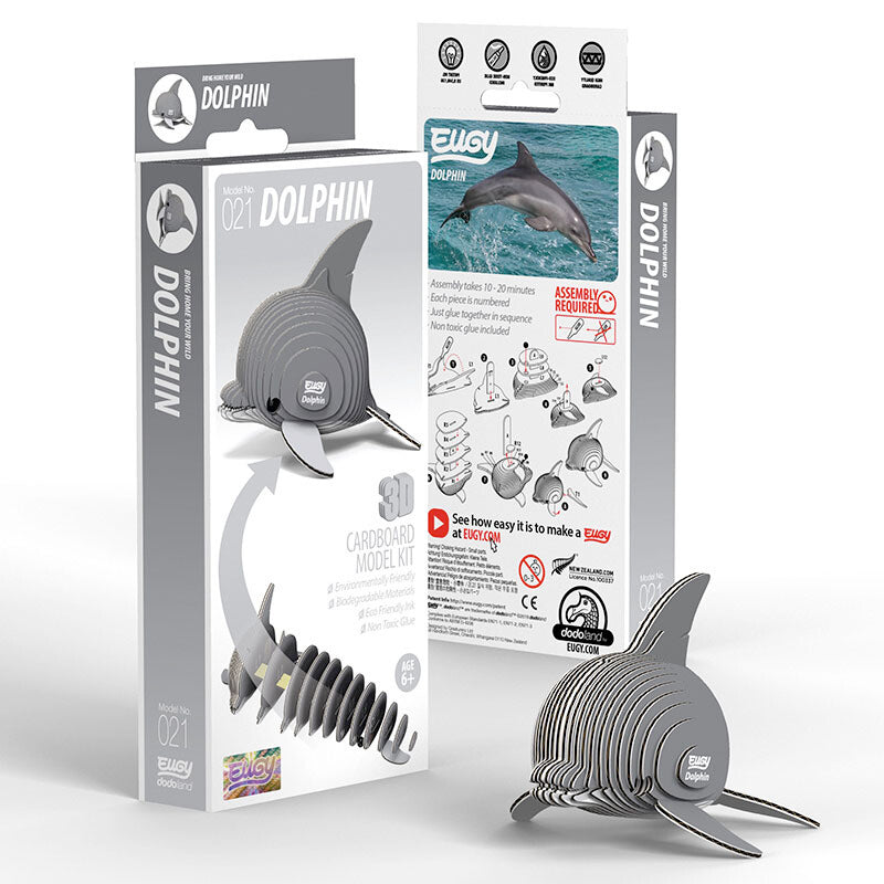 Eugy Dolphin - 3D Cardboard Model Kit
