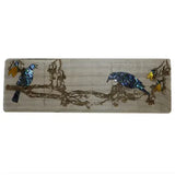 NZ Made Wood & Paua Wall Hanging - Tui In The Kowhai