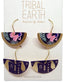 Tribal Earth Earrings 2 Set - Kiwi & Ferns