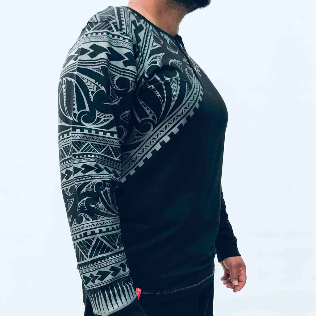 Men's Maori Long Sleeve T-Shirt - Kia Kaha