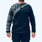 Men's Maori Long Sleeve Grandpa T-Shirt - Kia Kaha