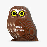 Eugy Morepork - 3D Cardboard Model Kit