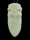 Mask Bone Carving Pendant - 80mm #13