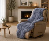 Large Double Sheepskin Rug - Grey - NZ Made