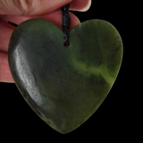 NZ Greenstone Heart - 50mm - #WG02