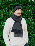 Lothlorian Possum & Merino Unisex Beanie and/or Scarf Morse - Charcoal