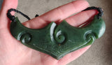 NZ Greenstone Breast Plate Koru Design #02