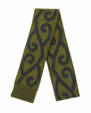 Lothlorian Possum & Merino Aroha Unisex Beanie and/or Scarf - Olive/Charcoal