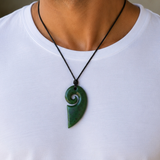 NZ Greenstone Large Half Hearts (Set Of Two Halves)