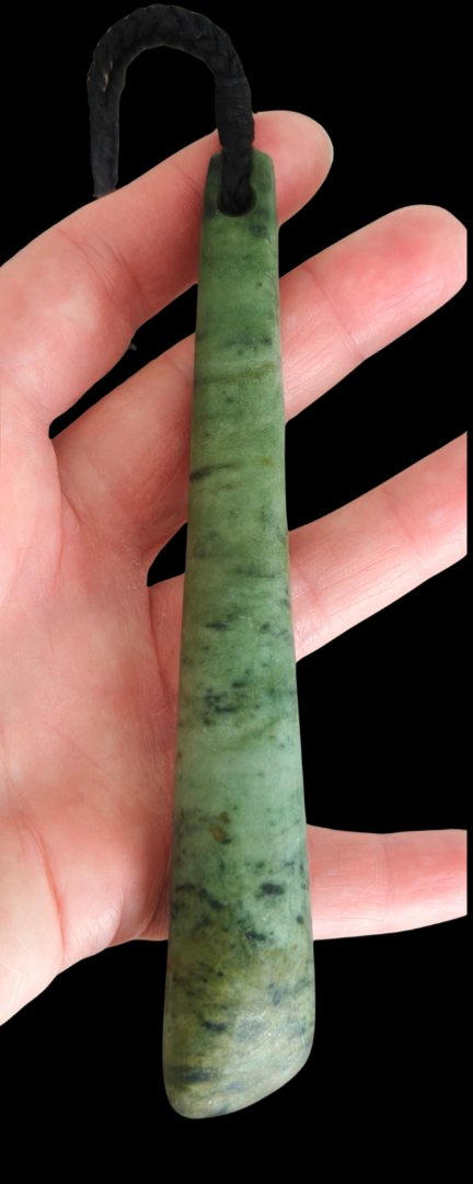 NZ Greenstone Drop - 130mm - By Dylan #DG102 Secondary image