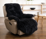 Double Sheepskin Rug - Black - NZ Made