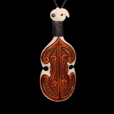 Bone Patu Stained Carving Pendant #17