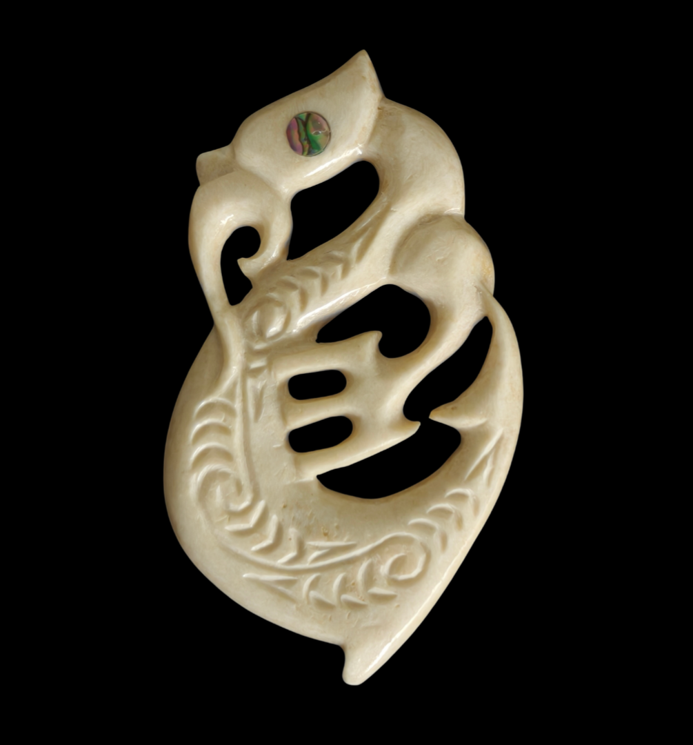 Manaia Whalebone Carving 85mm - #OL201
