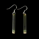 NZ Greenstone Earrings 37mm #AS125