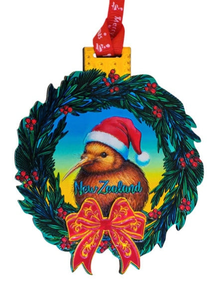 Christmas Decoration - Kiwi Wreath