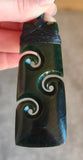 NZ Greenstone Toki With Triple Koru 80mm #96A