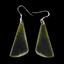 NZ Greenstone Earrings 62mm #AS104