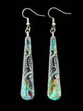 Paua And Koru Design Earrings #14