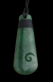 NZ Greenstone Roimata Drop - 71mm - Ewan Parker - #120