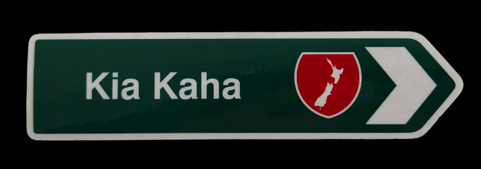 Road Sign Magnet - Kia Kaha Main image