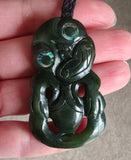 NZ Greenstone Tiki Carving - 55mm #37A