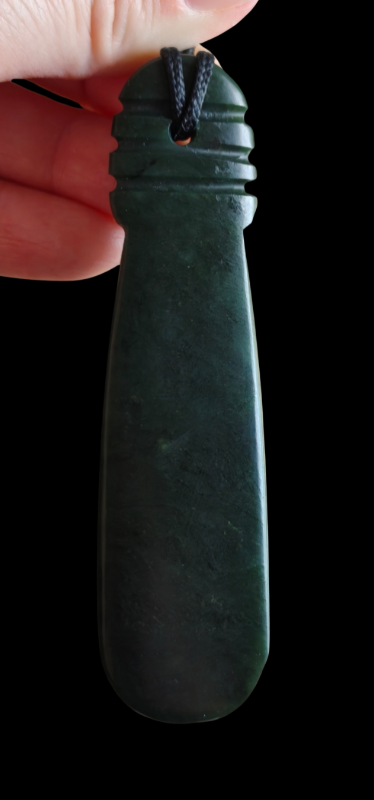 NZ Greenstone Mere Pendant - 91mm Secondary image