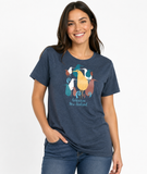 Ladies Fitted T-Shirt - Kiwi Crowd