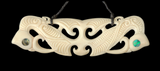 Manaia Breast Plate Bone Carving Necklace - 145mm #7B