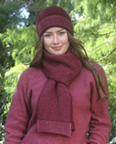 Lothlorian Possum & Merino Unisex Beanie and/or Scarf Morse - Orchid