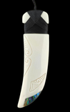 Large Tooth Bone Carving Necklace - 140mm
