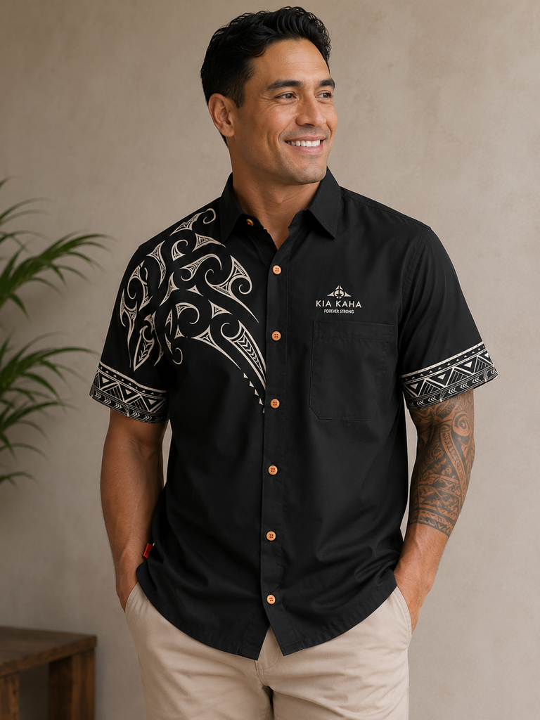 kia kaha dress shirts Mens Maori Long Sleeve T Shirt