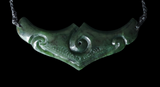 NZ Greenstone Breast Plate Koru Design #02