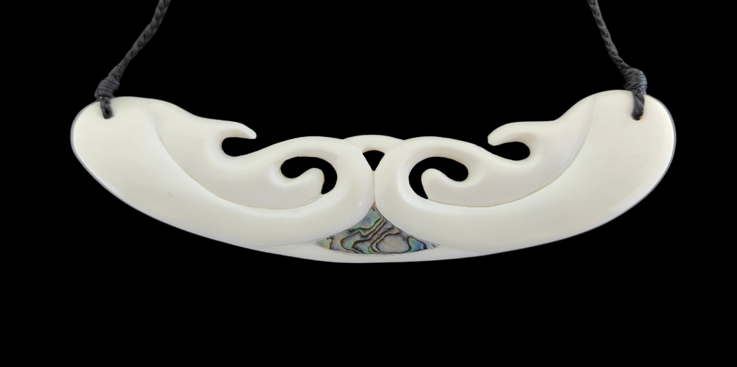 Breast Plate Bone Carving Necklace - 140mm #2 Main image