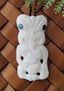 Bone Tiki With Patu Carving - 68mm #002