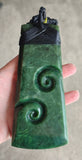 NZ Greenstone XXL Toki With Double Koru 143mm #20