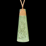 NZ Inanga Greenstone Toki - 150mm - Alex Sands #290