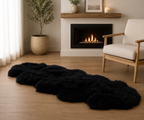 Double Sheepskin Rug - Black - NZ Made