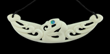 Manaia Breast Plate Bone Carving Necklace - 80mm #1