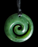 NZ Greenstone Closed Koru 29mm #10