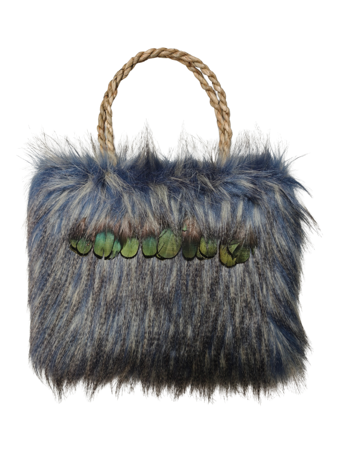 NZ Made Fur Bags - Blue