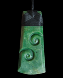 NZ Greenstone XXL Toki With Double Koru 148mm #20