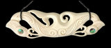 Manaia Breast Plate Bone Carving Necklace - 140mm #7