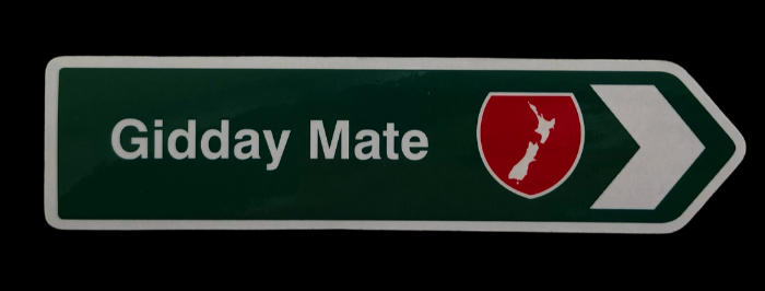 Road Sign Magnet - Gidday Mate Main image