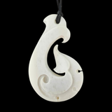 Hook Bone Carving - Carved by Peter Mitchell, NZ - #013